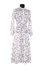 Robe Sandro Blanc en Coton, taille S - Seconde Main
