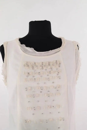 Robe Sandro Blanc en Synthétique
