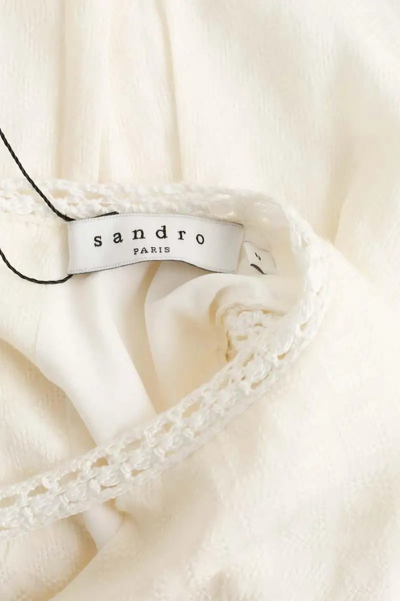 Robe Sandro Blanc en Synthétique