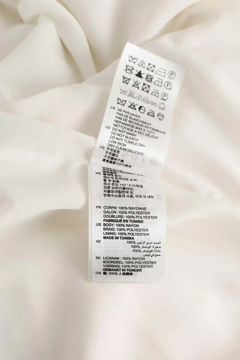 Robe Sandro Blanc en Synthétique