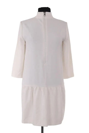 Robe Sandro Blanc en Viscose, taille S - Seconde Main