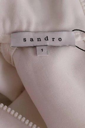 Robe Sandro Blanc en Viscose