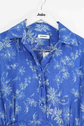 Robe Sandro Bleu en Lin