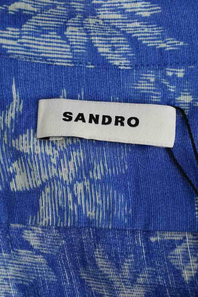 Robe Sandro Bleu en Lin