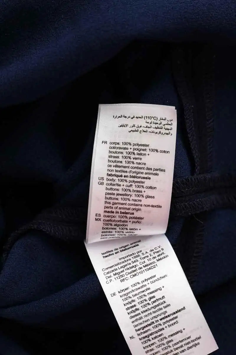 Robe Sandro Bleu en Polyester