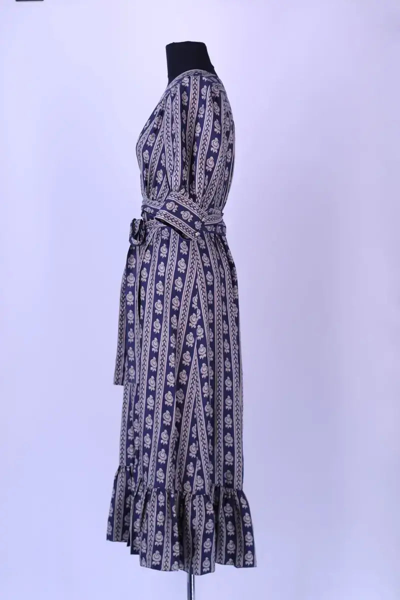 Robe Sandro Bleu en Soie