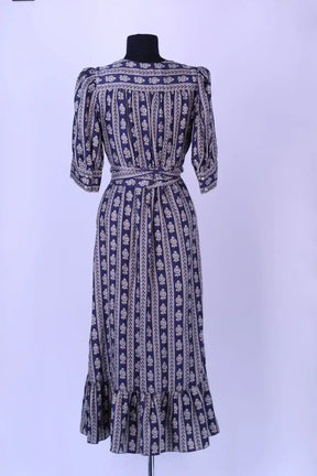 Robe Sandro Bleu en Soie