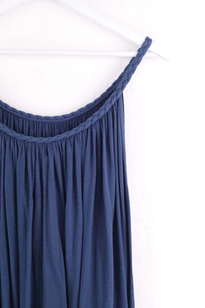 Robe Sandro Bleu en Soie