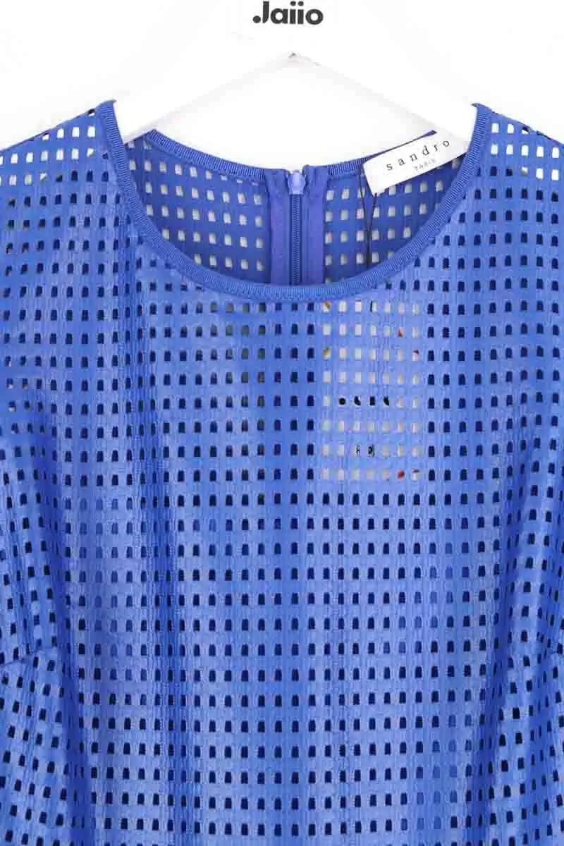 Robe Sandro Bleu en Synthétique