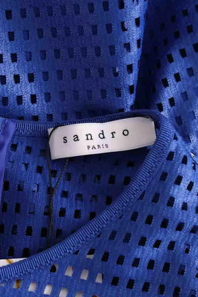 Robe Sandro Bleu en Synthétique