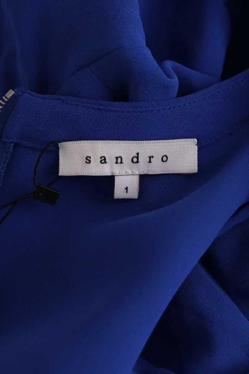 Robe Sandro Bleu en Synthétique