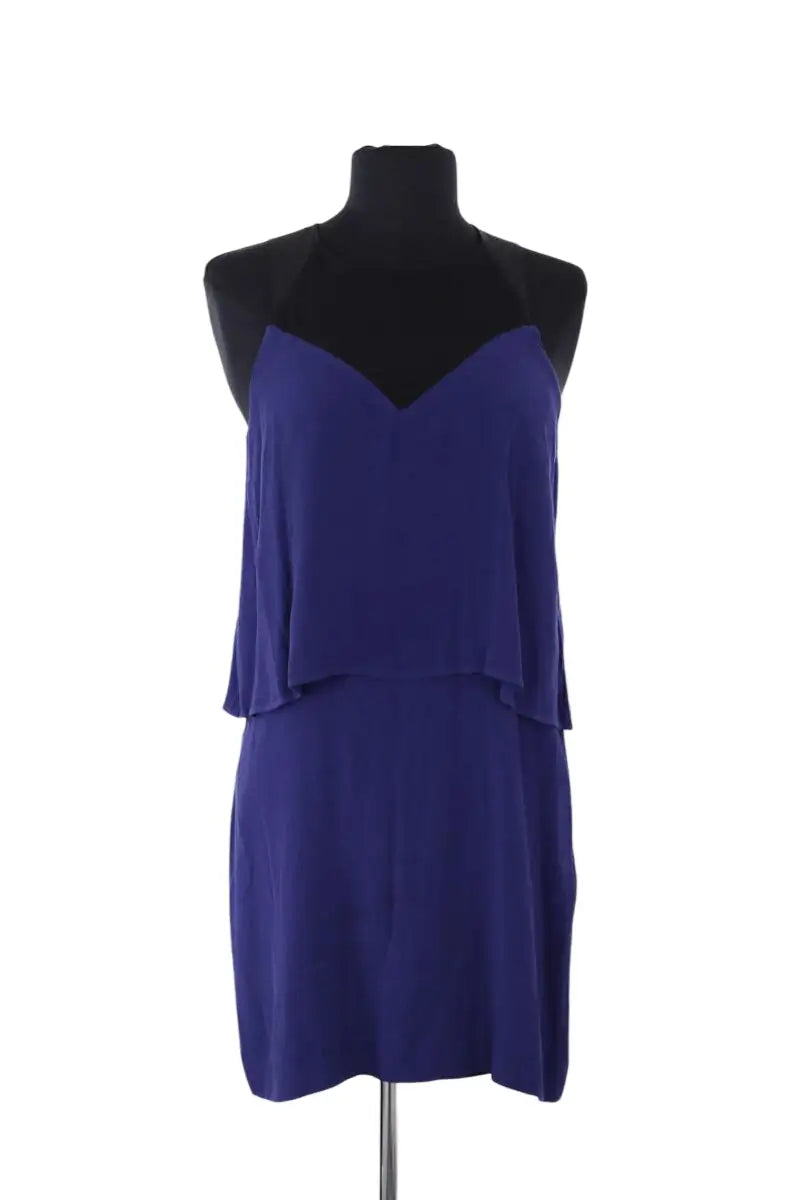 Robe Sandro Bleu en Synthétique, taille S - Seconde Main