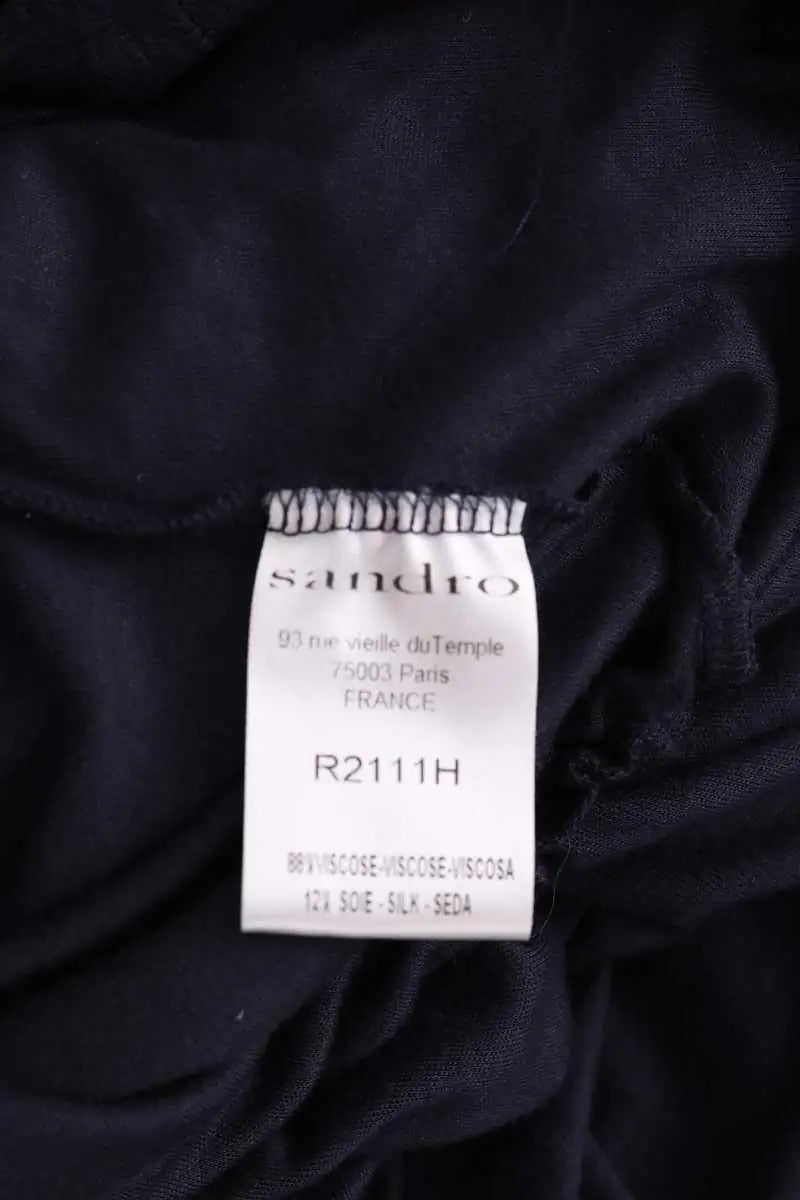Robe Sandro Bleu en Synthétique