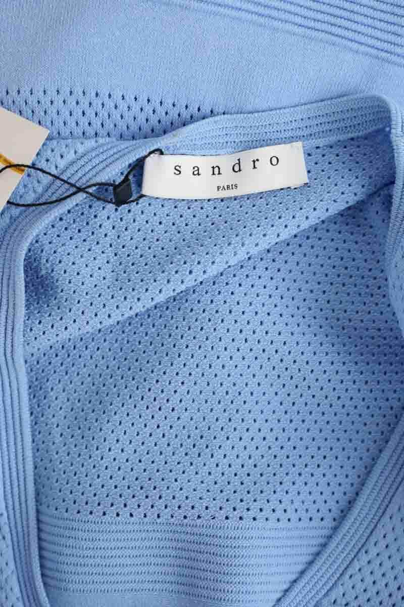 Robe Sandro Bleu en Viscose
