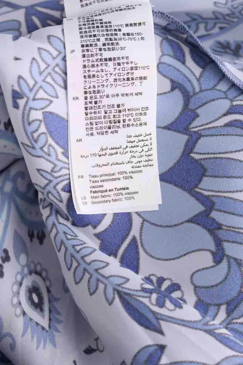 Robe Sandro Bleu en Viscose
