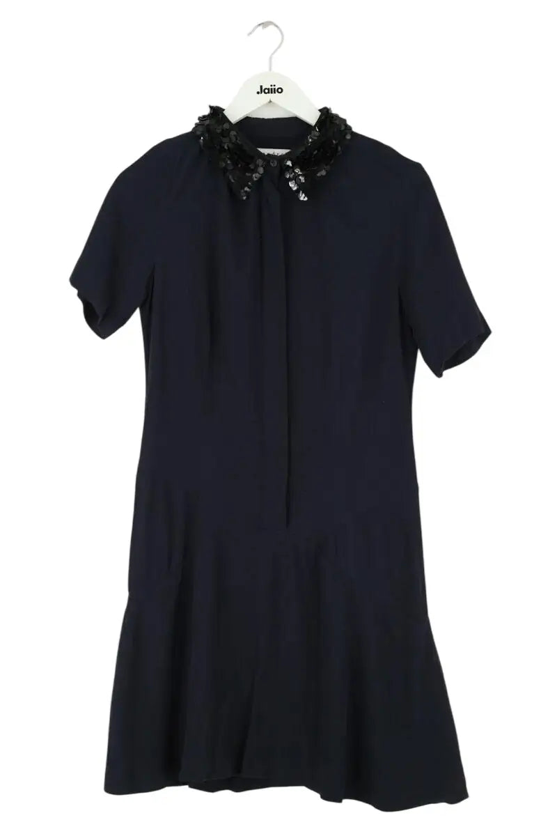 Robe Sandro Bleu en Viscose, taille S - Seconde Main