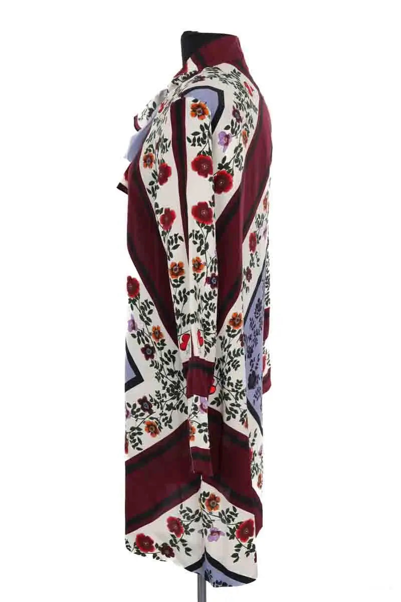 Robe Sandro Bordeaux en Soie