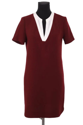 Robe Sandro Bordeaux en Synthétique, taille M - Seconde Main