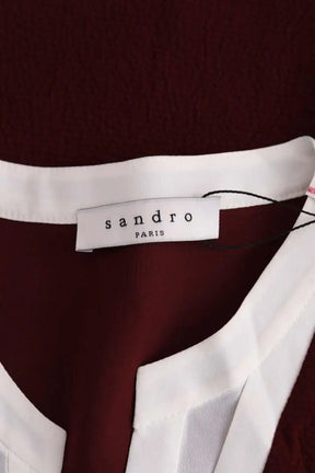 Robe Sandro Bordeaux en Synthétique
