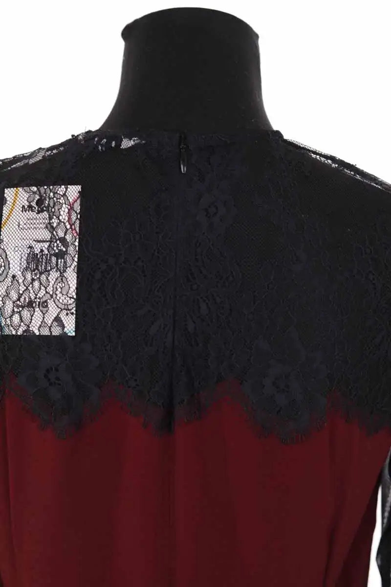 Robe Sandro Bordeaux en Viscose