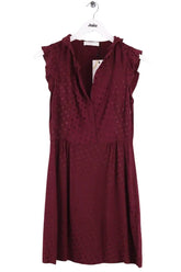 Robe Sandro Bordeaux en Viscose, taille S - Seconde Main