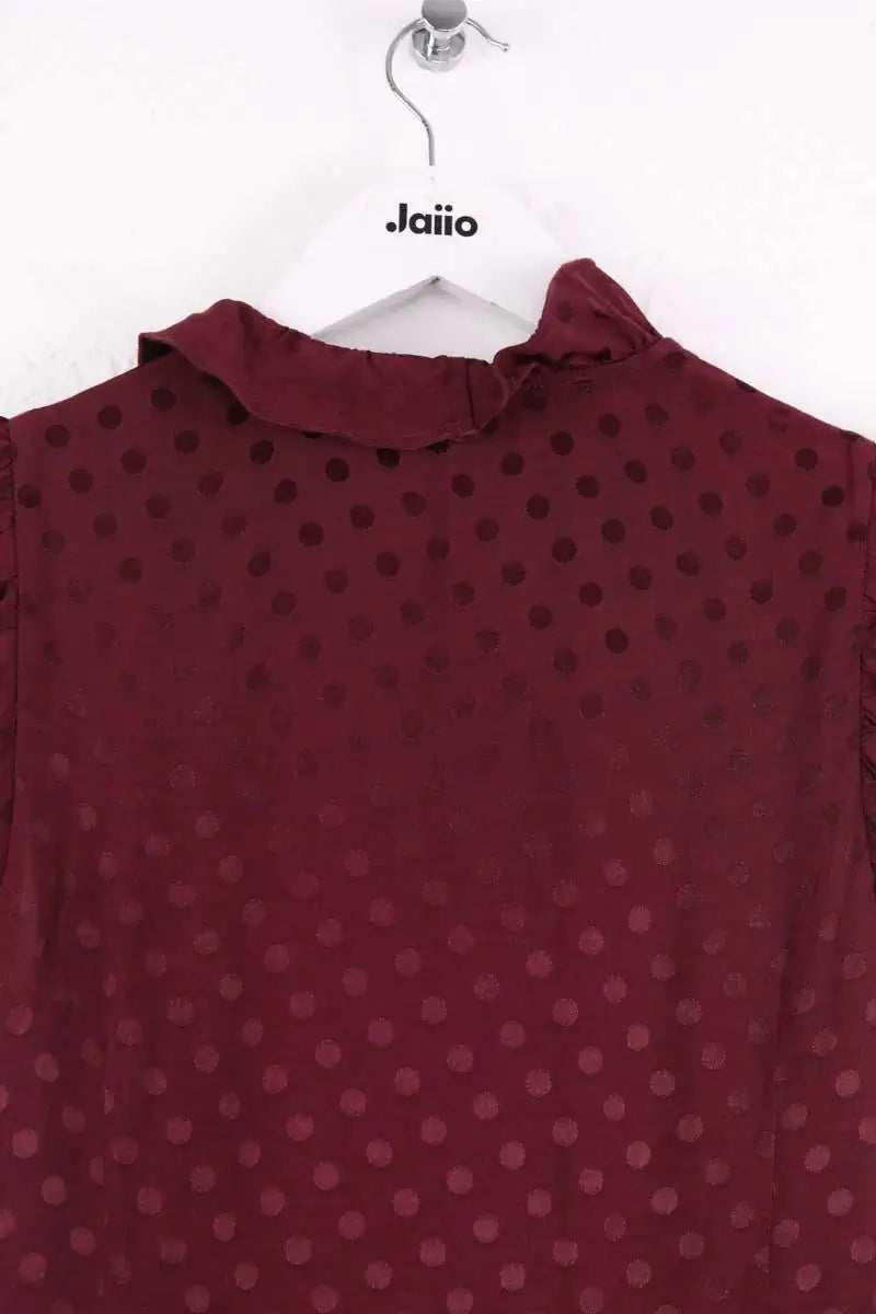 Robe Sandro Bordeaux en Viscose