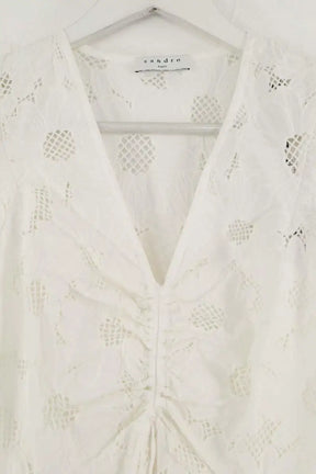 Robe Sandro Brasilia Blanc en Coton