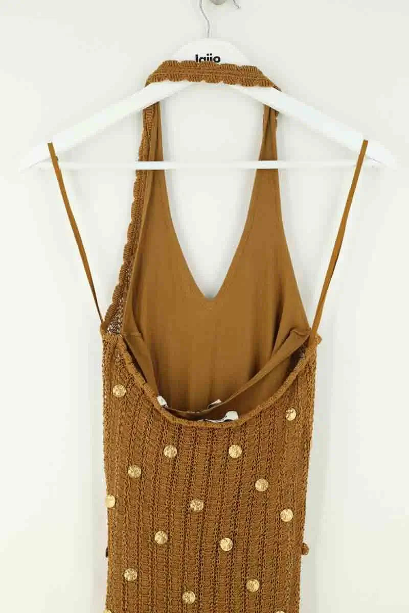 Robe Sandro Camel en Coton