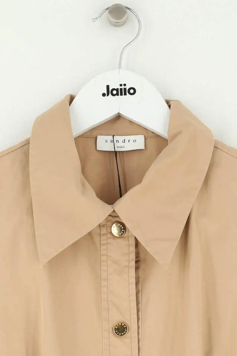 Robe Sandro Camel en Coton