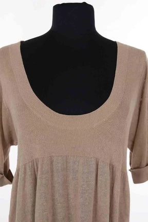 Robe Sandro Camel en Lin