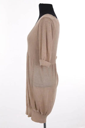 Robe Sandro Camel en Lin