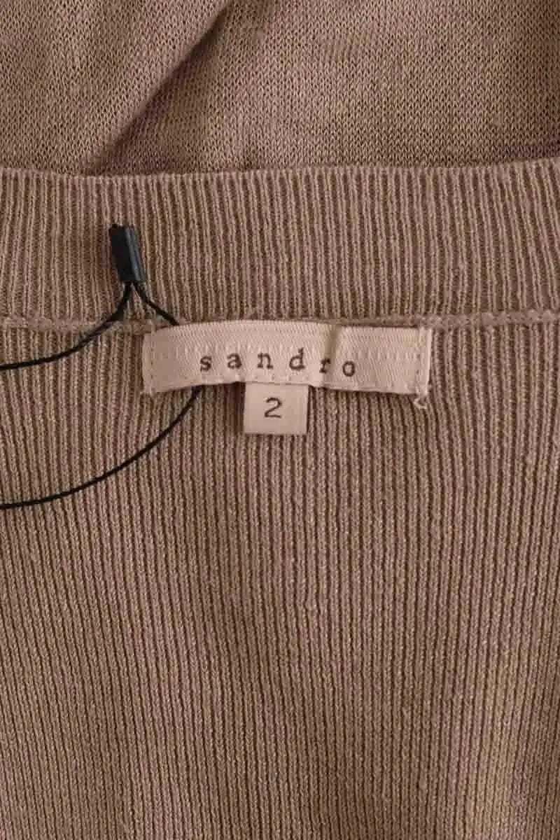 Robe Sandro Camel en Lin