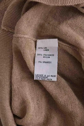 Robe Sandro Camel en Lin
