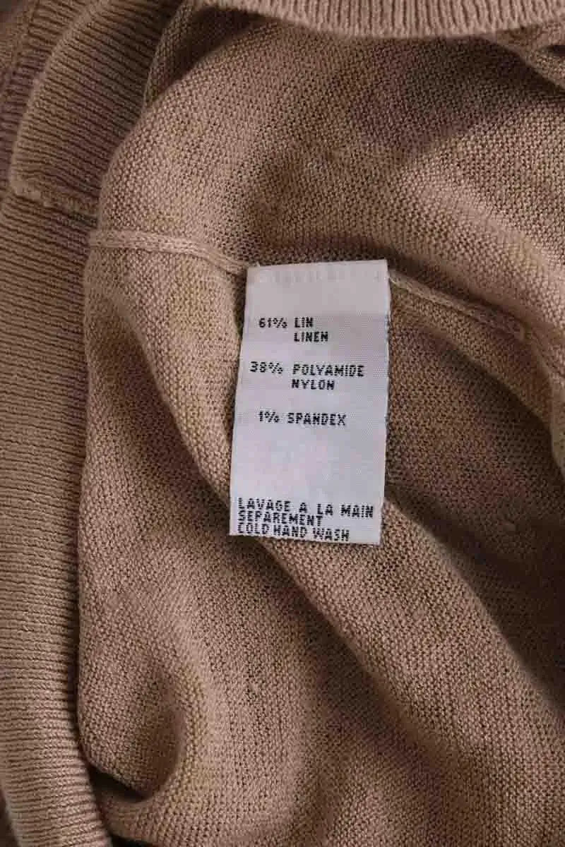 Robe Sandro Camel en Lin
