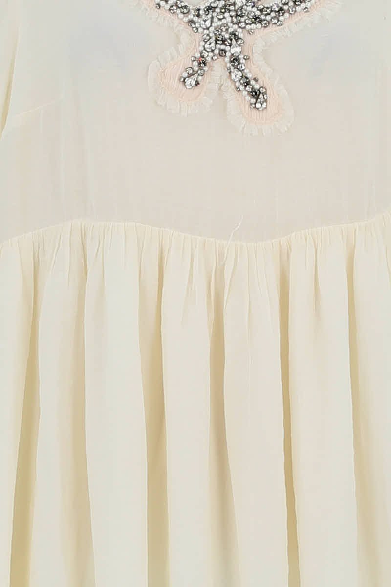 Robe Sandro Ecru en Polyester