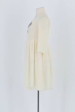 Robe Sandro Ecru en Polyester
