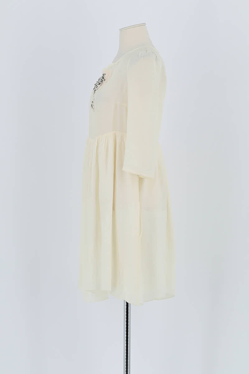 Robe Sandro Ecru en Polyester
