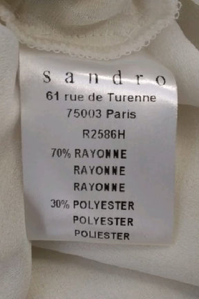 Robe Sandro Ecru en Polyester