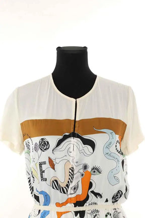 Robe Sandro Ecru en Polyester