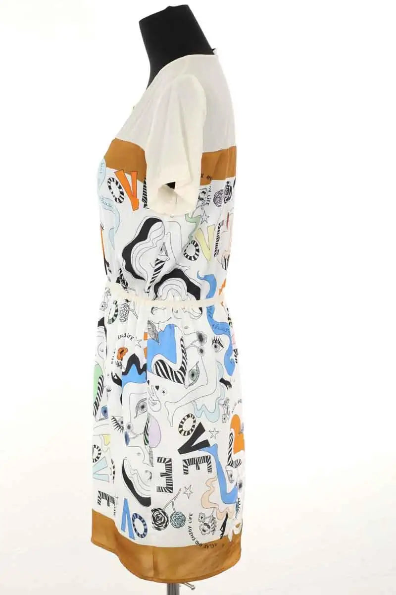 Robe Sandro Ecru en Polyester
