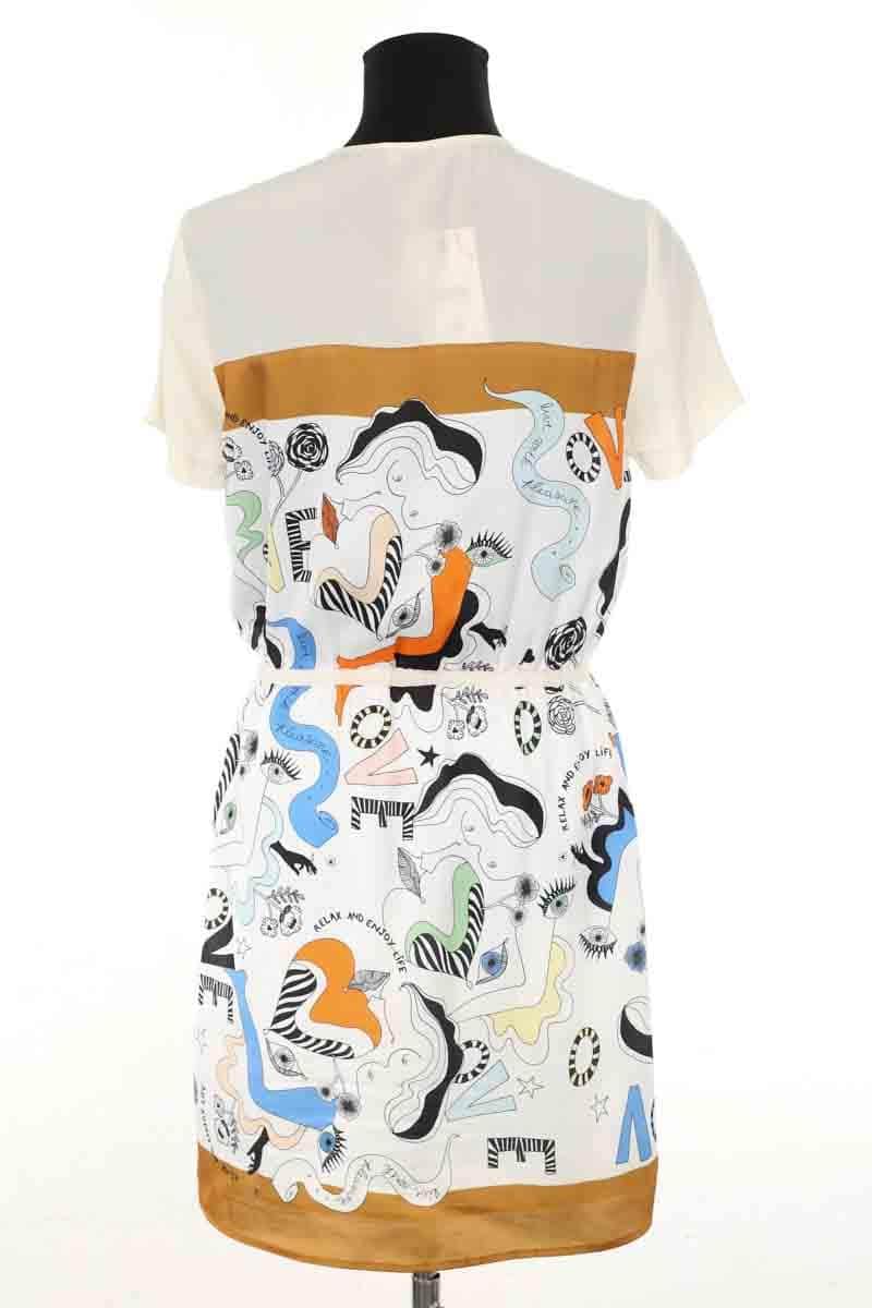 Robe Sandro Ecru en Polyester