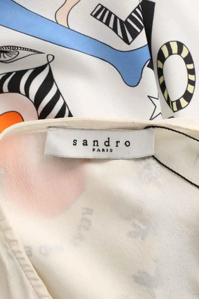 Robe Sandro Ecru en Polyester