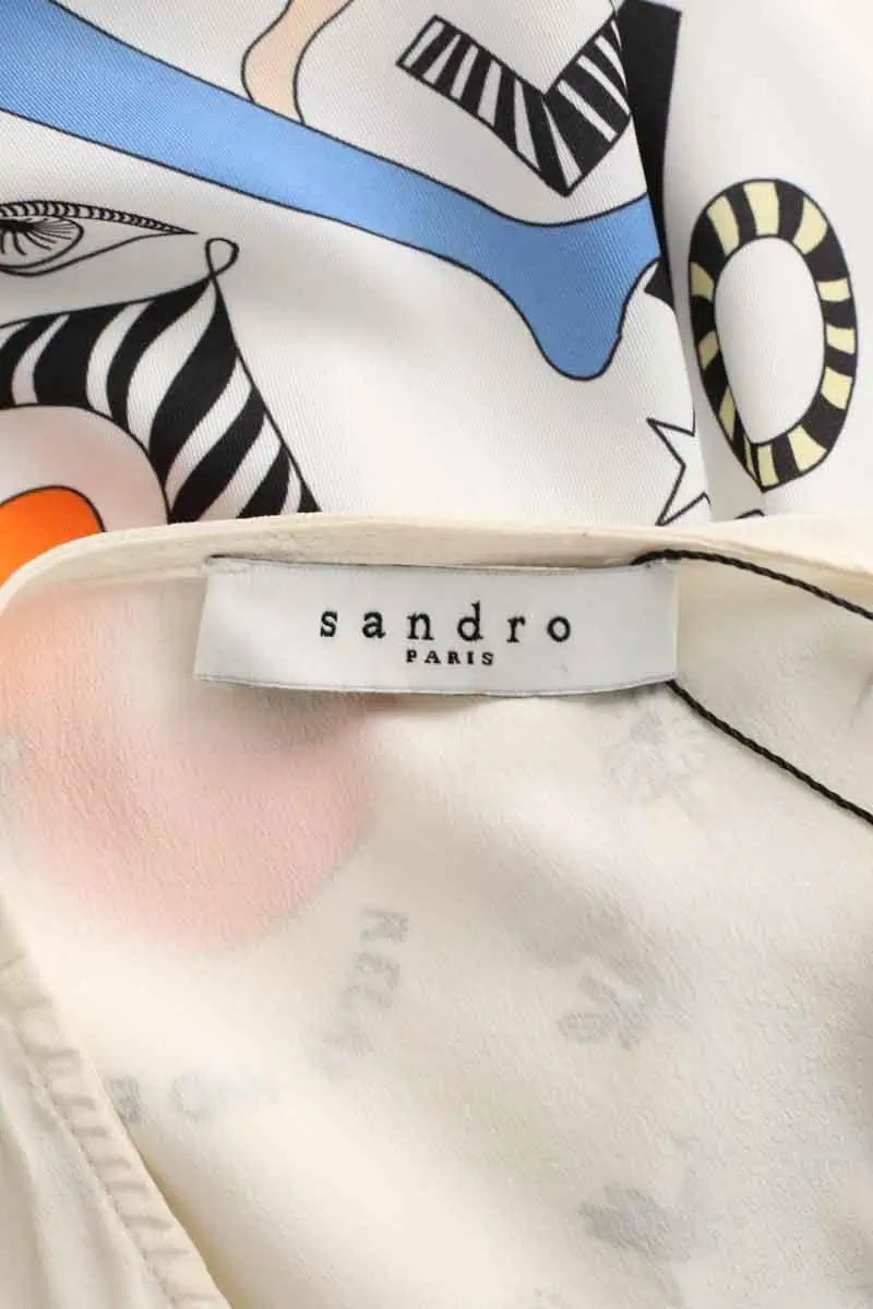 Robe Sandro Ecru en Polyester