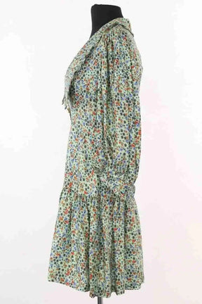 Robe Sandro Eilat Vert en Soie