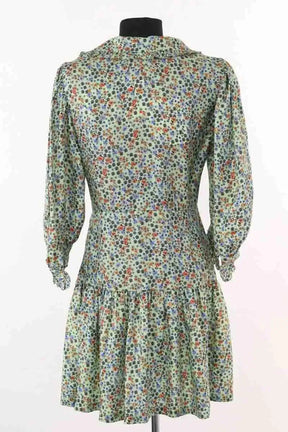 Robe Sandro Eilat Vert en Soie