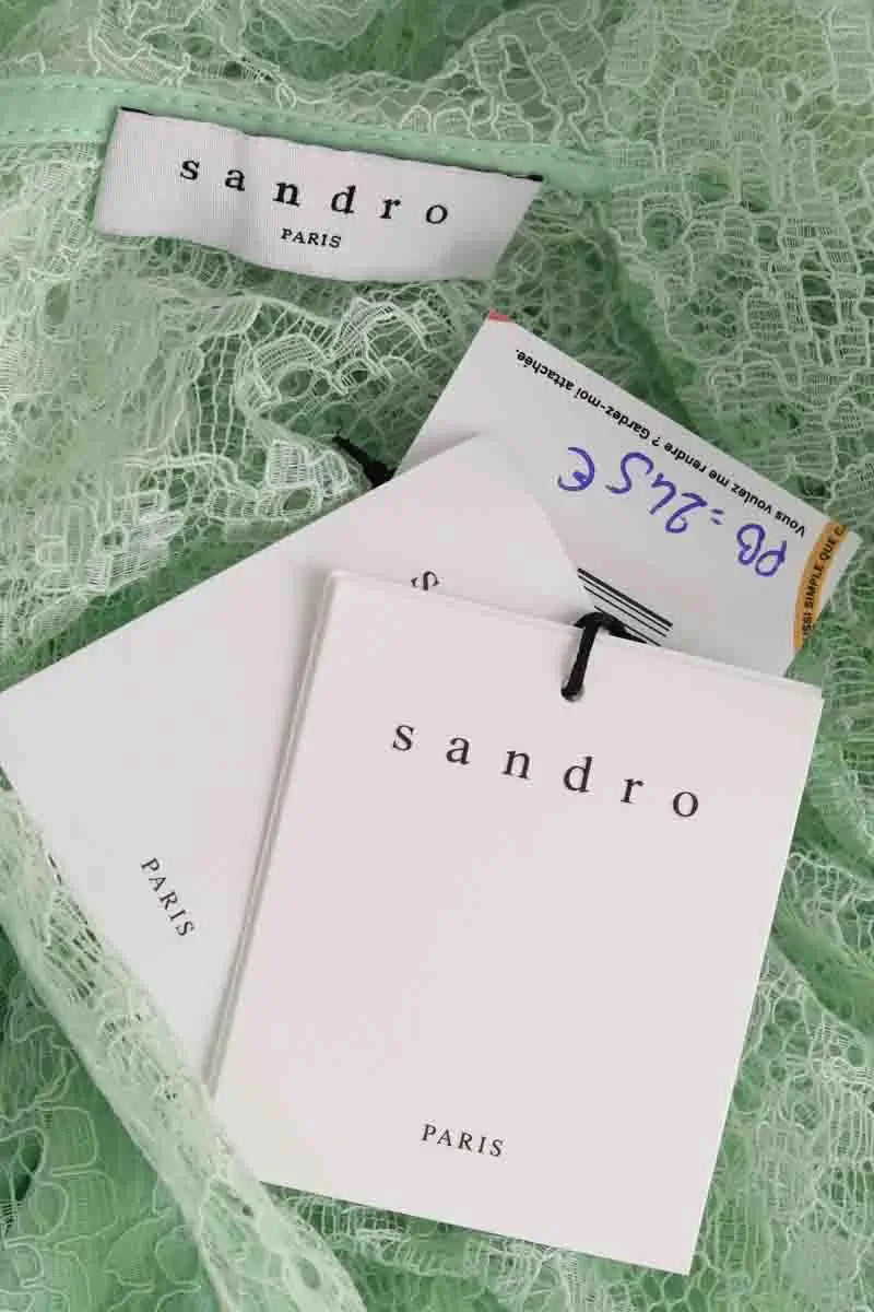Robe Sandro Haiti Vert en Synthétique