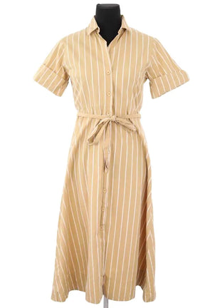 Robe Sandro Jaune en Coton, taille S - Seconde Main
