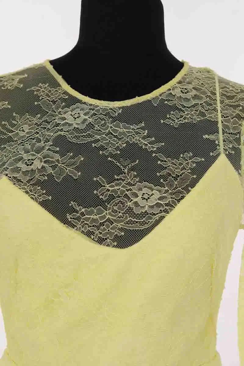 Robe Sandro Jaune en Synthétique