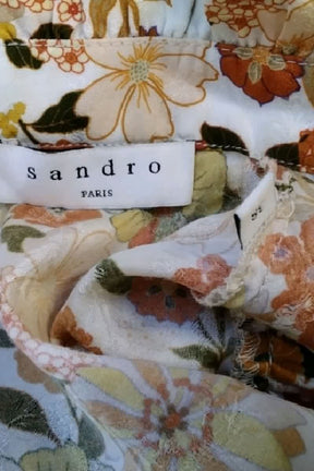Robe Sandro Jaune en Viscose