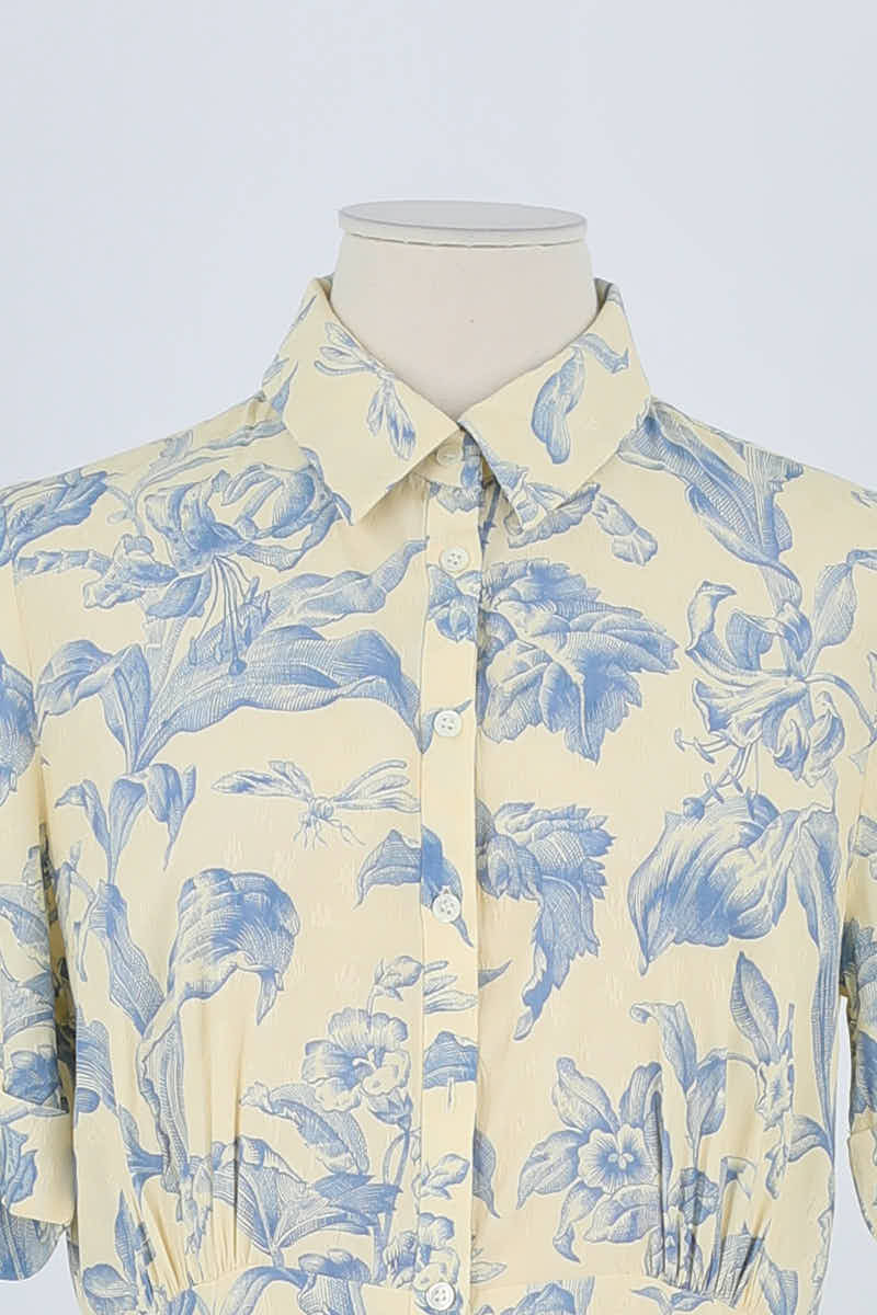 Robe Sandro Jaune en Viscose
